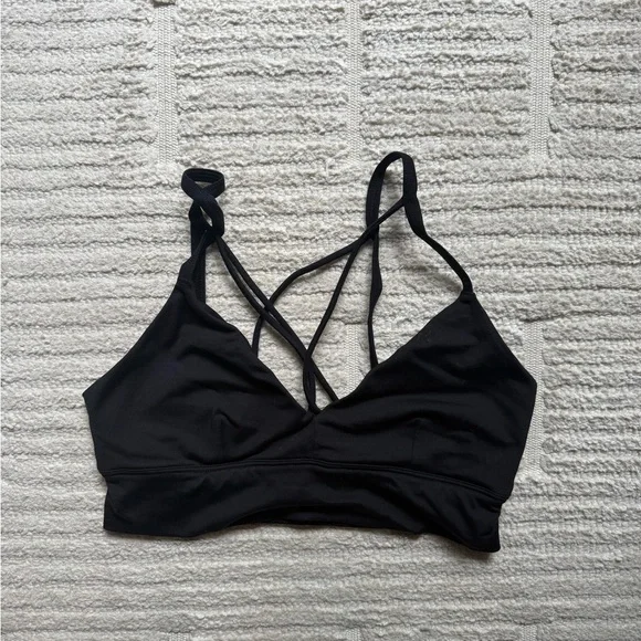 ALO Yoga Black Deluxe Bra - Picture 3 of 4